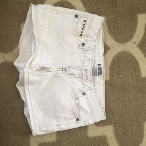 Ladies white shorts